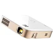 Kodak LUMA 350 - DLP-projektor - 150 ANSI lumen - WVGA (854 x 480) - 16:9 - Wi-Fi - hvit, gull