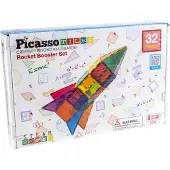 PicassoTiles Rakett Booster Set (pt32) Konstruksjonssett 32 Stykker