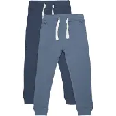 Minymo Joggebukser - 2-pack - Ny Navy - - 4 år (104) - Joggebukse