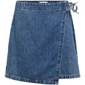 Object Denim Omslagsskjørt