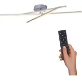 JUST LIGHT Alina LED-taklampe med RGB-ambilight, dimbar
