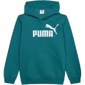 Puma ESS No. 1 Logo Fleece Hoodie Youth, Clothing, Emerald Ice, 13-14Y