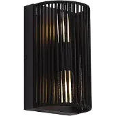 QAZQA Japandi Vegglampe Svart med Tau IP44 - Jayla