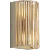 QAZQA Japandi Vegglampe Beige med Tau IP44 - Jayla