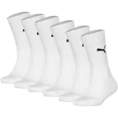 Puma Classic Socks Youth (6-pack), Kids, White, 27-34
