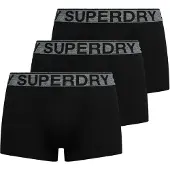 Superdry for man. M3110450B Pack of 3 Boxers Marca black (XL), Homewear, Cotton
