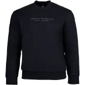 Armani Exchange for man. XM001284AF20934UB101 Crewneck sweatshirt navy (S), Black, Casual, Cotton, Long sleeve