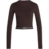 Adidas Hyperglam Cropped Langarmet T-skjorte