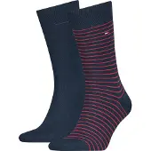 Tommy Hilfiger Sokker 2 Par Stripe Mørkeblå Blå Størrelse