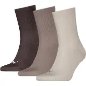 Puma Unisex Short Socks (3-Pack), Men, Beige Combo, 43-46