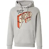 Superdry for man. M2014356A North Cali grey hooded jumper (L), Casual, Cotton