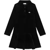 Lacoste Kids Washed Velour Kjole Med Lange Ermer