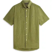 Tommy Hilfiger Mw0mw41531 Linen Kortarmet Skjorte