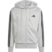 Adidas Essentials 3 Stripes Fleece Genser Med Hel Glidelås