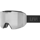 Uvex Evidnt ATTRACT V skibriller + etui, svart/sølv