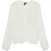 Vero Moda Menny Emb Langarmet T-skjorte