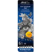 Staedtler Pencil Lumograph black x6 100% PEFC