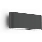 Wever & Ducre utendørs LED-vegglampe Kiosk 1.0 antrasitt 2700 K