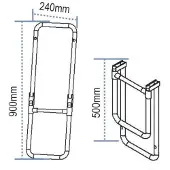 Lalizas Aluminium Sammenleggbar Stige