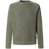 Pepe Jeans for man. PM7000059 Fleet green jumper (XL), Casual, Cotton