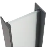 LINDBY LED-gatelampe Selqa, husnummer, antrasitt, IP65