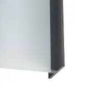 LINDBY utendørs LED-vegglampe Selqa, husnummer, antrasitt, IP65