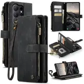 CASEME Samsung Galaxy S26 Ultra C30 Multifunksjonell Lommebok-deksel - Svart