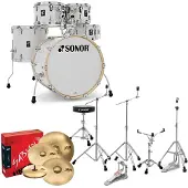Sonor AQ2 22 5pc Shell Pack White Pearl