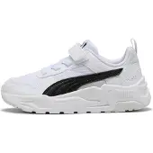 Puma Trinity 2 Sneakers Kids, Shoes, White/Black/Feather Gray, 28