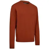 Deerhunter Harrington rundhalset strikkegenser Herre Oak Rust Melange S