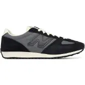 New Balance unisex. U471V1 471 black leather trainers (40.5), Flat, Suede, Laces, Casual, Grey