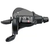Microshift girspak , venstre, 3. gir, kompatibel med Shimano, Thumb Tap, optisk girindikator (NY)