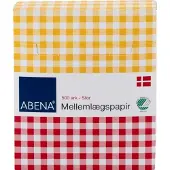 Abena Mellomleggspapir, , 14,5 x 12 cm, bleket, pergament, 500 ark - (10 pakker x 500 ark)