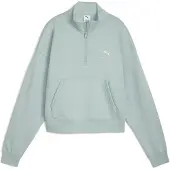 Puma Class Half-Zip Short Crew Women, Clothing, Light Moss, XL