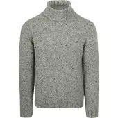 Suitable Rullekrage Donegal Tweed Eco Ull Grå Størrelse
