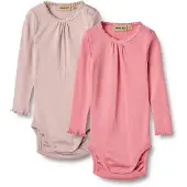 Wheat Body Lotta 2x Rib Pink Lilac (80 / 1 år)
