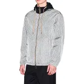 Armani Exchange for man. XM001830AF18579M0245 Ultralight nylon jacket with gray iridescent effect (M), Casual, Grey, Polyamide