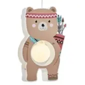 Elobra Hengelampe Små indianere, Bamse Bjørn, brun