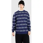 Santa Cruz Wired Knit Crew Strikket genser blå