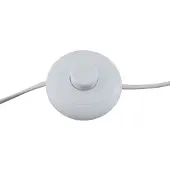 LINDBY gulvlampe Jyla, 88 cm, matt hvit, GX53, fleksibel