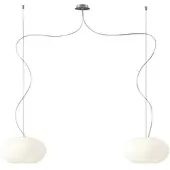 Casablanca Designhengelampe AIH 28 cm hvit matt