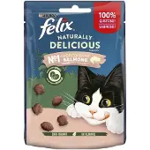 Purina Felix Naturlig Deilig Kattesnacks Med Laks Og Spinat 8x50g