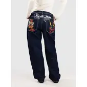 Ninth Hall Idle Embroidered Jeans blå