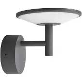 LUCANDE utendørs LED-vegglampe Fenia, antrasitt, aluminium, IP65