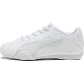 Puma Catch Sneakers Kids, Shoes, White/Feather Gray, 32.5