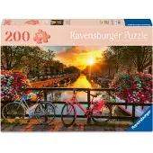 Ravensburger Puslespill - 200 XL Brikker - Sunset i Amsterdam - - OneSize - Puslespill
