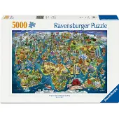 Ravensburger Verdenskart 5000p (12001738) Puslespill