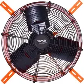 Vevor Gavlmontert vifte, 16 tommers loftsavtrekksvifte med justerbar termostat og ytre netting, 2940 CFM husventilator kjøler ned opptil 4200 kvm, stille ventilasjon for tak, garasje og butikk, livlig