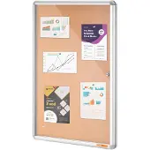 Vevor 36"x24" lukket korktavle med aluminiumsramme – Låsbar oppslagstavle med akryldør og 2 nøkler – Værbestandig veggmonter for skole, hjem, kontor