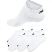 Puma Sneaker Socks Unisex (6-Pack), Clothing, White, 43-46